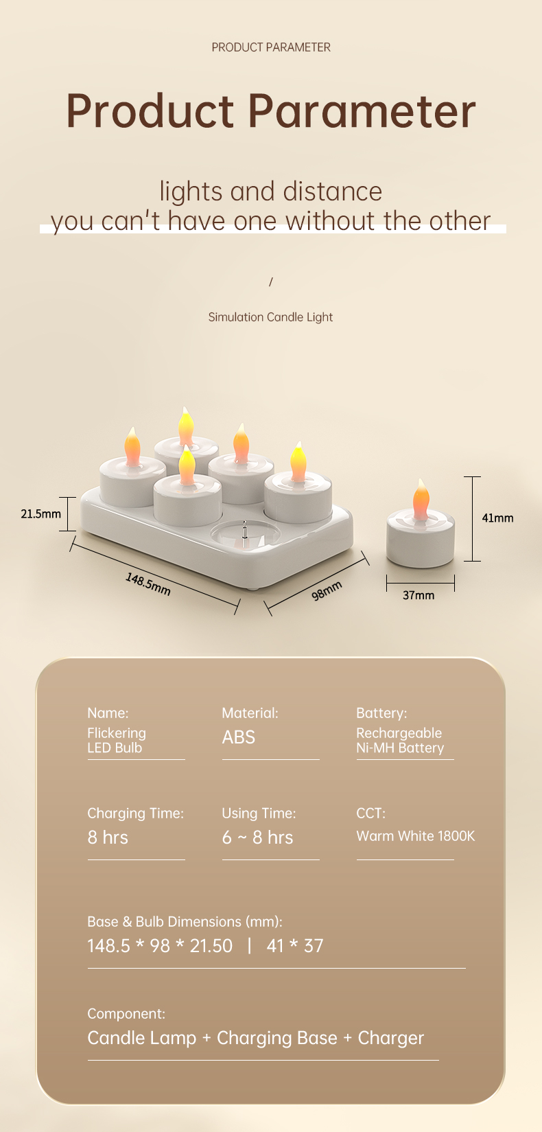 Rechargeable Candle Lights